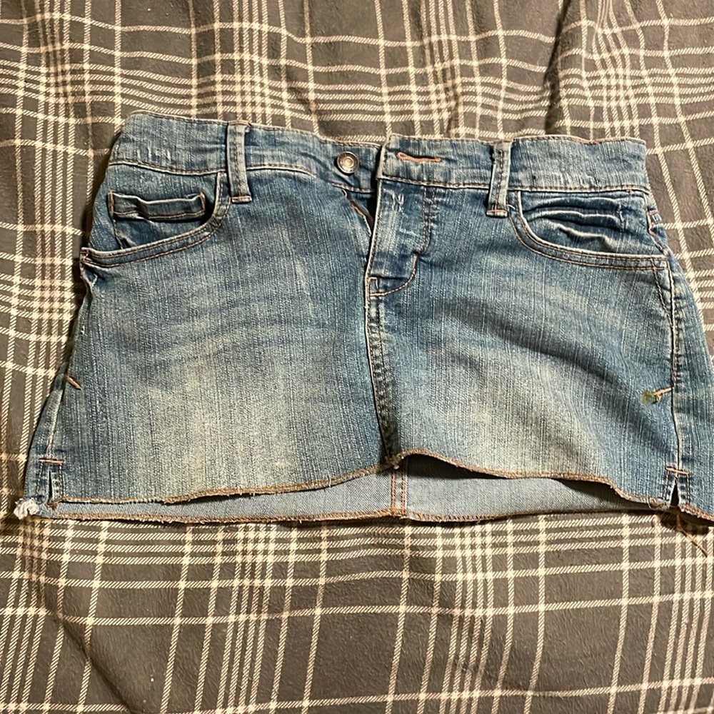 y2k denim jean mini skirt